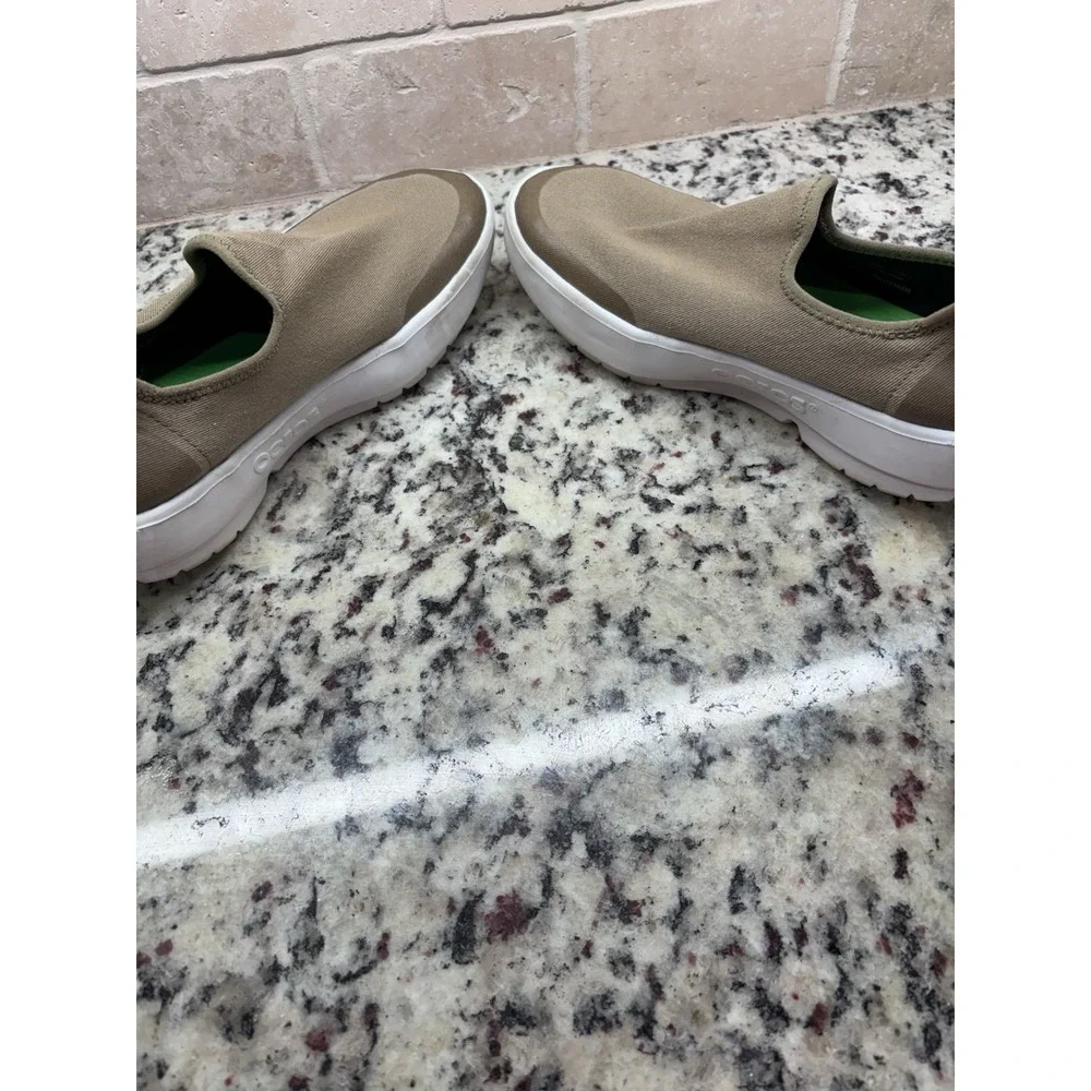 OOFOS‎ Oomg Eezee Womens 9 Recovery Low Shoes Taupe Comfort Slip On Loafers